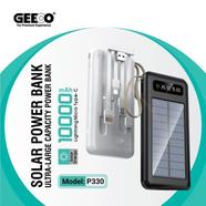 Geeoo P330 Solar LCD Display Ultra Large Capacity Power Bank (10000mAh)