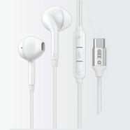 Geeoo TC-555 Type-C Half In-Ear Wired Earphone White