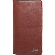 Genuine Leather Long Wallet Brown. - SB-W226
