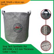 Geo Fabric Grow Bags | High Quality Geo Grow Bag | Gray – 600GSM | 4 Gallon=11x10 Inch
