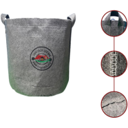 Geo Fabric Grow Bags | High Quality Geo Grow Bag | Gray – 600GSM | Small Rectangle Bed 24x12x8 Inch