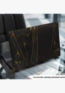 DDecorator Geomatric Shape Golden Laptop Sticker - (LSKN2006)