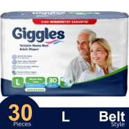 Giggles Adult Diaper Jumbo Belt Large 30 Pcs