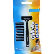 Gillette Guard Razor with 6 Cartridges - RA0036
