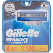 Gillette Mach3 Turbo 3D Blade Cartridges Set 8 Pcs (UAE) - 139701338 icon