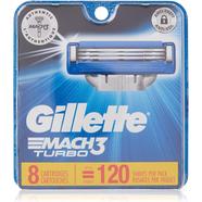 Gillette Mach3 Turbo 3D Blade Cartridges Set 8 Pcs (UAE) - 139701338