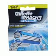 Gillette Mach 3 Turbo Blade Cartridges Set 2 pcs (Made for Sale in India) - 139701341