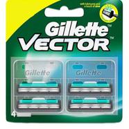 Gillette Vector plus Manual Shaving Razor Blades - 4 Cartridge - CT0111