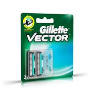 Gillette Vector plus Manual Shaving Razor Blades - 2 Cartridge - CT0110
