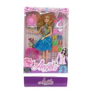 Girl Angela Stylish Barbie Doll (barbie_b_mini_shoe_blue) - Blue 