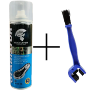 Gladiator Chain Care Combo Offer 1 Piece Chain Lube And 1 Piece Chain Cleaning Brush 1 Set icon