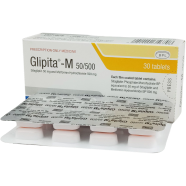 Glipita-M Sitagliptin 50 mg and Metformin Hydrochloride 500 mg 10's Tablet icon