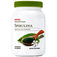 Gnc SuperFoods Spirulina Whole Plant Powder Capsules – 100 Capsules