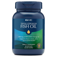 Gnc Triple Strength Omega 3 Fish Oil 1000mg - 60 Softgels