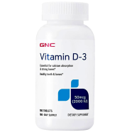 Gnc Vitamin D3 50Mcg 2000IU - 180 Tablets