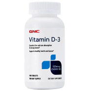 Gnc Vitamin D3 Tablets 5000 IU – 180 Tablets