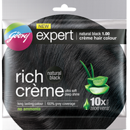 Godrej Expert Creme Hair Colour Natural Black 20g