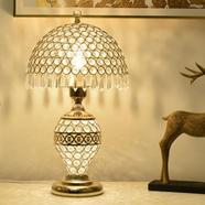 Gold Mermaid Crystal Table Lamp, Double Button Switch Fit Crystal Nightstand Lamp Modern Light for Living Room, Bedroom, Dining Room, Garage, Hallway, Home Office/Study icon