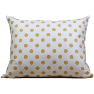 Gold Sparkle, Afsan Printed, Premium Cushion Cover, Gold And White 16x20 Inch - 79200