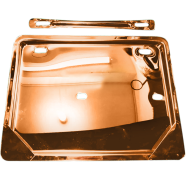 Golden Color Motorcycle License Plate Holder - Stainless Steel 1 Set - Universal