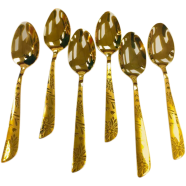 Lianyu Golden Tea Spoon Set 6 Pcs - 802TS