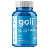 Goli Nutrition Ashwagandha Gummy, Mixed Berry (USA) - 60 Gummies