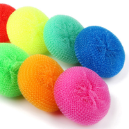 Good Luck Plastic Mesh Scourer 4 Pcs Set image