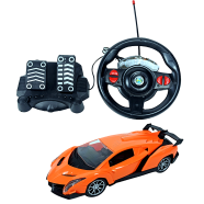 Gravity Sensor Suspension Control XF 1:16 Emulation Accelerated Control Steering Wheel Four-Way Wireless Remote Control Car(xf_27-20t_foot_orange) Orange - 201715441