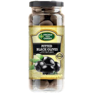 Green Swiss Garden Pitted Black Olives 340gm - 131701327