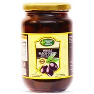 Green Swiss Garden Whole Black Olives 340gm ( Spain) - 131701325