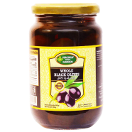 Green Swiss Garden Whole Black Olives 340gm - 131701325