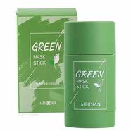 Green Tea Face Mask Stick Natural Nourish Skin Organic Clay Mask Stick Oil Control Moisturizing Brightening Detoxifying Acne Remover - 40 gm