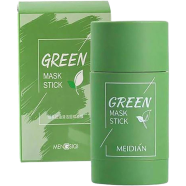 Green Tea Face Mask Stick Natural Nourish Skin Organic Clay Mask Stick Oil Control Moisturizing Brightening Detoxifying Acne Remover - 40 gm