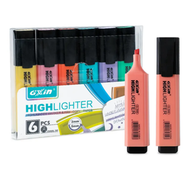 Gxin fluorescent Pastel 6 Color Stationery Set Multi Color Mini Highlight Pen For Kids