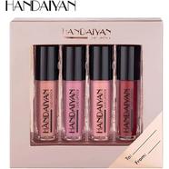 HANDAIYAN 4 Colors/box Matte Liquid Lipstick Kit Women Makeup Set Matt Lipstick Lips Make up