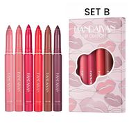 HANDAIYAN 6PCS Lipliner Pencil Lip Makeup Lipstick Pencils Waterproof Lip liner Lady Charming Lip Liner Set-B