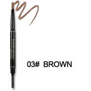HANDAIYAN Eyebrow Tattoo Pencil Brush Double Ended Microblading Lasting Fine Sketch Tint Liquid Eyebrow Pen -#03-Brown