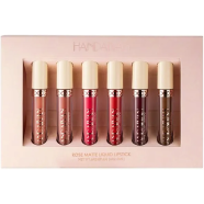 HANDAIYAN Rose Matte Liquid Lipstick Set 6 Pcs - Set A