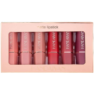 HANDIAYAN 6 Colors/Box Nude Velvet Lipstick Kit Makeup Cosmetics Cream Matte Lip Stick Set Waterproof Silky Matt Lip Balm Pencil