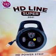 HD Line Super 2041 Power Strip Black Multiplug