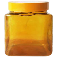 HEREVIN Colored Square Container 2 Litre yellow - 147020-000