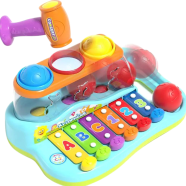 HOLA Baby Toys Three color ball wisdom Xylophone ,Hammering Pounding Toys Educational Ball Pound and Tap Bench Toy Xylophone - HE79600
