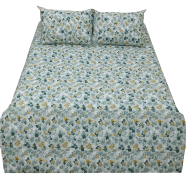 HOMETEX Bed Sheet Flower Blossom Green - CTNF1015