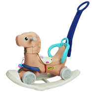 HORSE ROCKER Kids Indoor Outdoor Ride On Stroller And Swing Convertible Baby Car (horse_rocker_im_brown) Brown - 213842352 icon