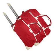 HTS 20 And 24 inch Rolling Duffel Travel Trolley Bag (Red) - HTS-24-20-RD
