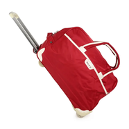 HTS 20 Inch Rolling Duffel Travel Trolley Bag (Red) - HTS-20-RD