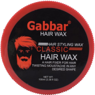 Hair Styling Wax by Gabbar Professional Hair Fixer for Twisting Moustache in Desired Shape for Men - 100 ml (Red)