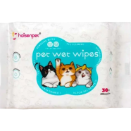 Haisenpet Multifunctional Pet Wipes for All kinds (Cat, Dog, Rabbit) of Pets 30 Pcs