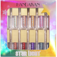 Handaiyan 12 color pearl Liquid Eyeshadow Set Matte Diamond Waterproof Glitter Eyeliner Shadow