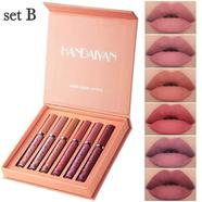 Handaiyan 6 Colors Long Lasting Velvet Liquid Lipsticks Set B